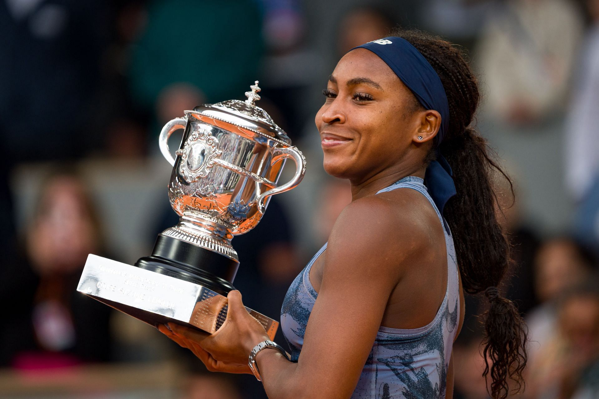 The American with the 2025 French Open trophy - Source: Getty